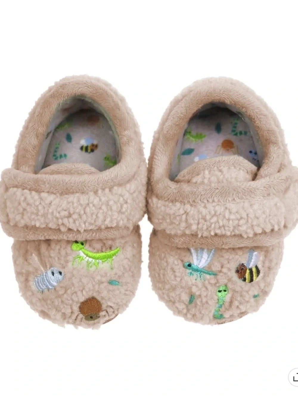 NWT Baby Boy Plush Bugs Slip-On Shoes Size 4